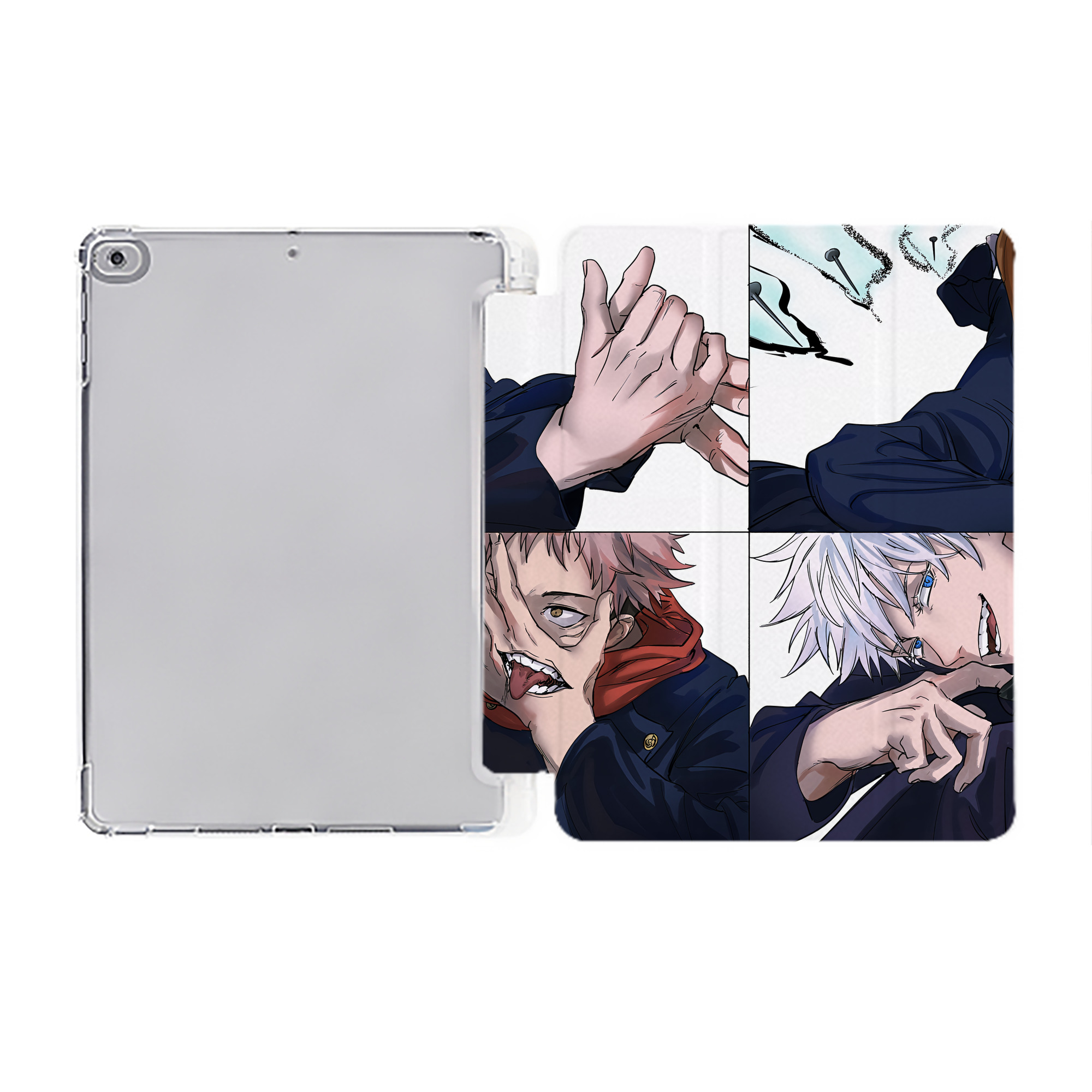 （画像用） SPY×FAMILY间谍家家酒 IPad ケース ペン収納付き 三つ折りスタンド PUレザー×シリコン 対応機種9.5/10.5/10.9インチ